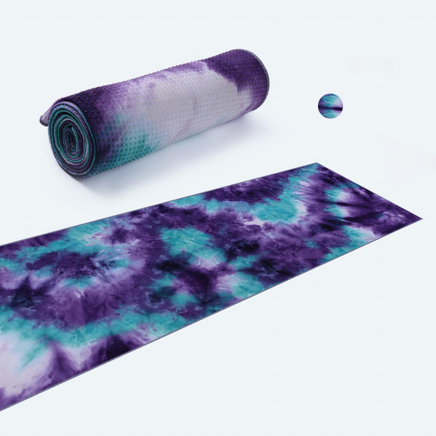 Asciugamano Di Yoga Caldo Antiscivolo con Punti Di Presa - Asciugatura Rapida, Microfibra Assorbente | Per Yoga, Pilates, Bambini Yoga Mat & Meditazione ﻿ (#2, 183cm*63cm)