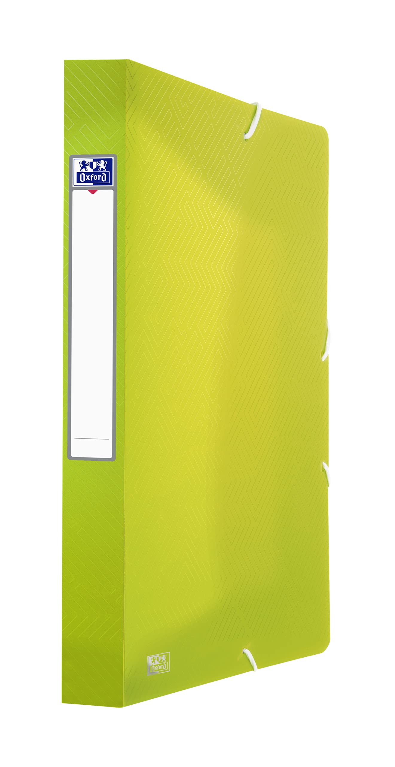 Oxford Sammelbox A4, Rücken 4 cm, transparenter Kunststoff, 8 Farben, 10 Stück