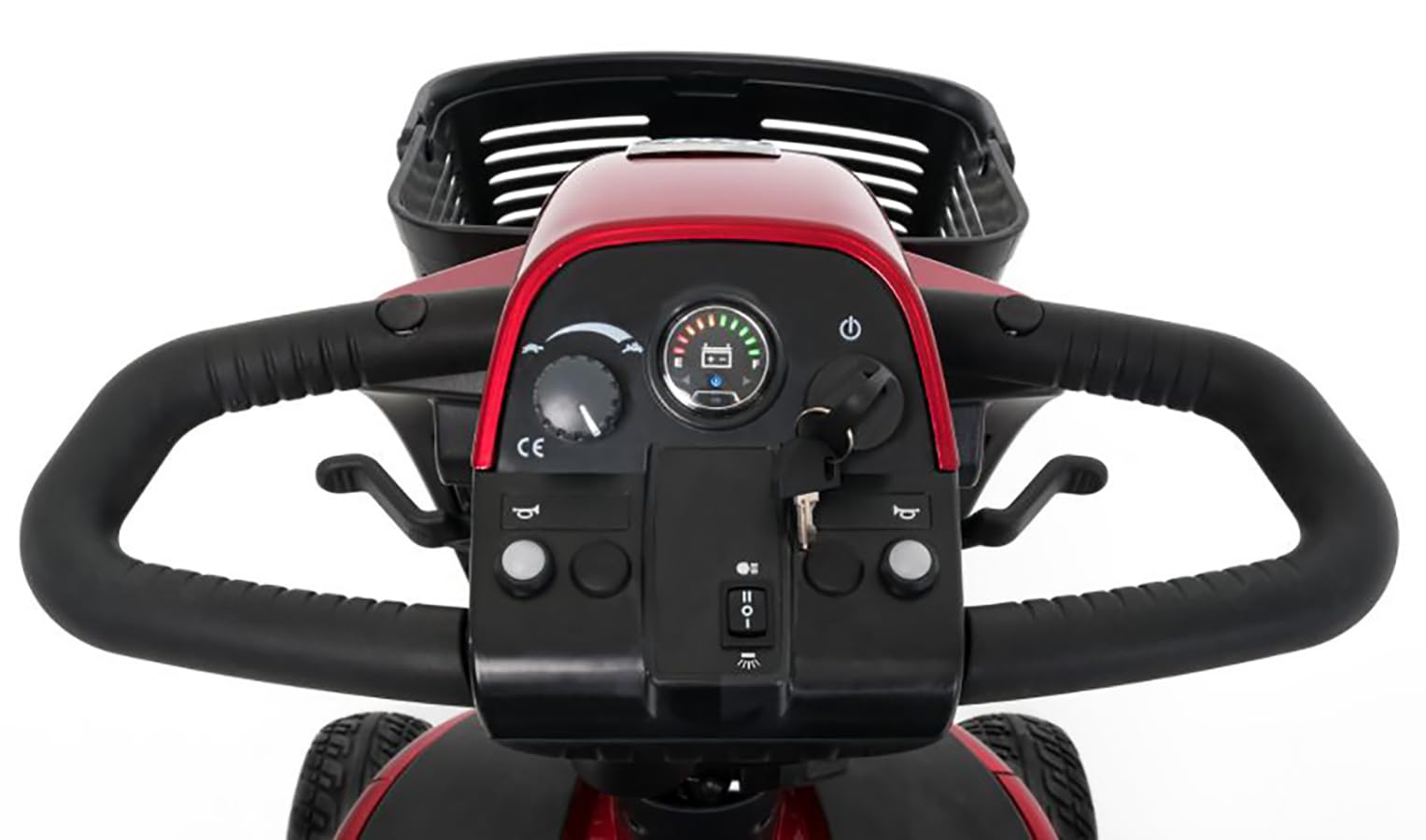 Pride Victory 10.2 3-Wheel Mobility Scooter, 400 Lbs. Weight Capacity, with 5-Year Extended Warr (Candy Apple Red, 18 x 17 Folable Seat with Sliders)