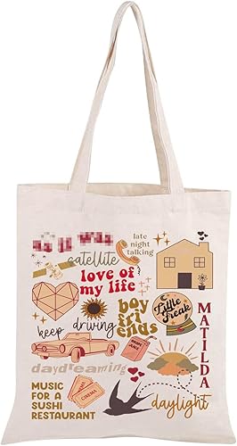 Miniatura 2 de BLUPARK Singer Merch Singer Tote Bag Cantante Álbum Inspirado Regalo Fans Regalo Cantante Álbum Regalo Amante de la Música Regalo HS Merchandise