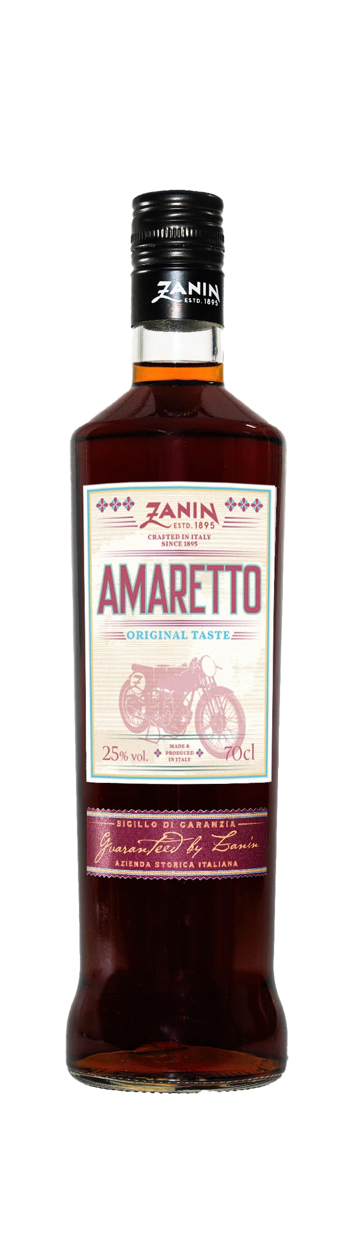 Zanin 1895 Amaretto Liqueur 70cl, 25% ABV | Rich, Velvet, Premium
