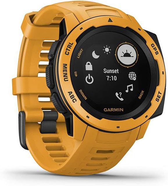 Garmin Garmin Instinct, 010-02064-03 Smartwatch, Sunburst Yellow