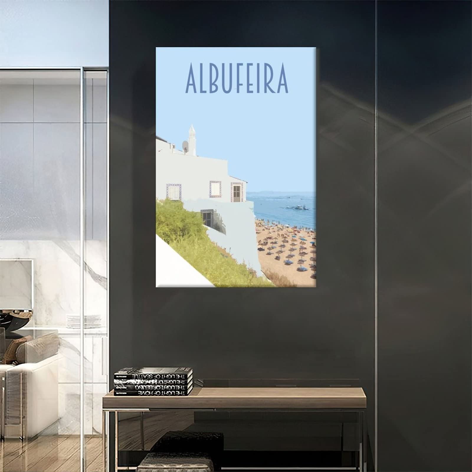 Vista Aérea De La Playa De Albufeira Praia Do Peneco Sur De Portugal | Foto Premium