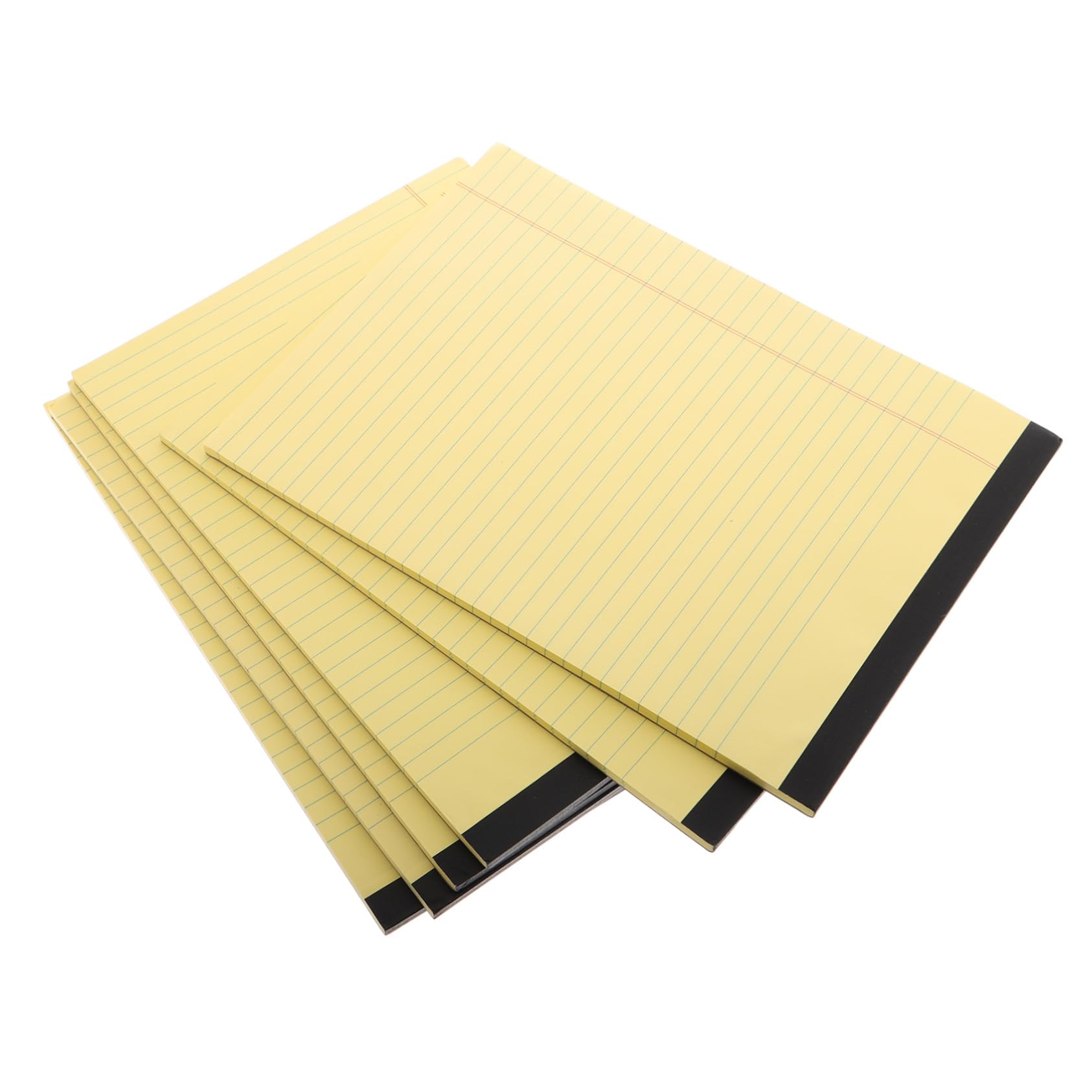 Quaderno a Righe A4 Giallo 6 Pezzi Blocchi Legali Strappabili per Appunti Scuola Lavoro con Suddivisione Sezioni Organizzazione Forniture per Insegnanti