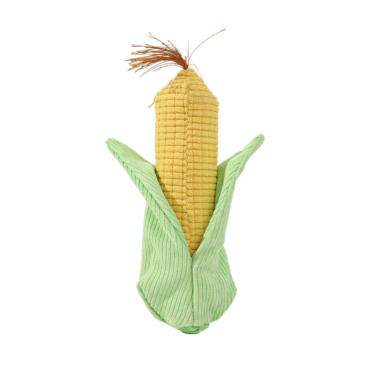 Satiskid Dog Plush Corn Toy, Corn Squeaky Dog Toys, Tug Toy for Puppy, Plush Chew Toys for Small Medium Large Dogs