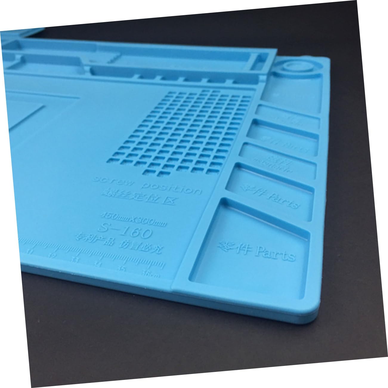 Tappetino da Riparazione in Silicone Resistente al Calore Blu