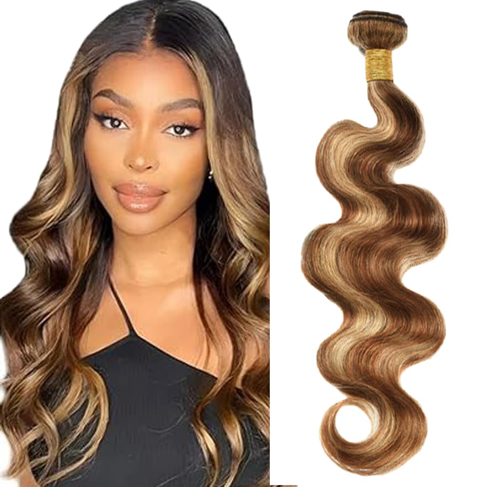 Extensiones de cabello humano ondulado P4/27 sin enredos de 30" 8