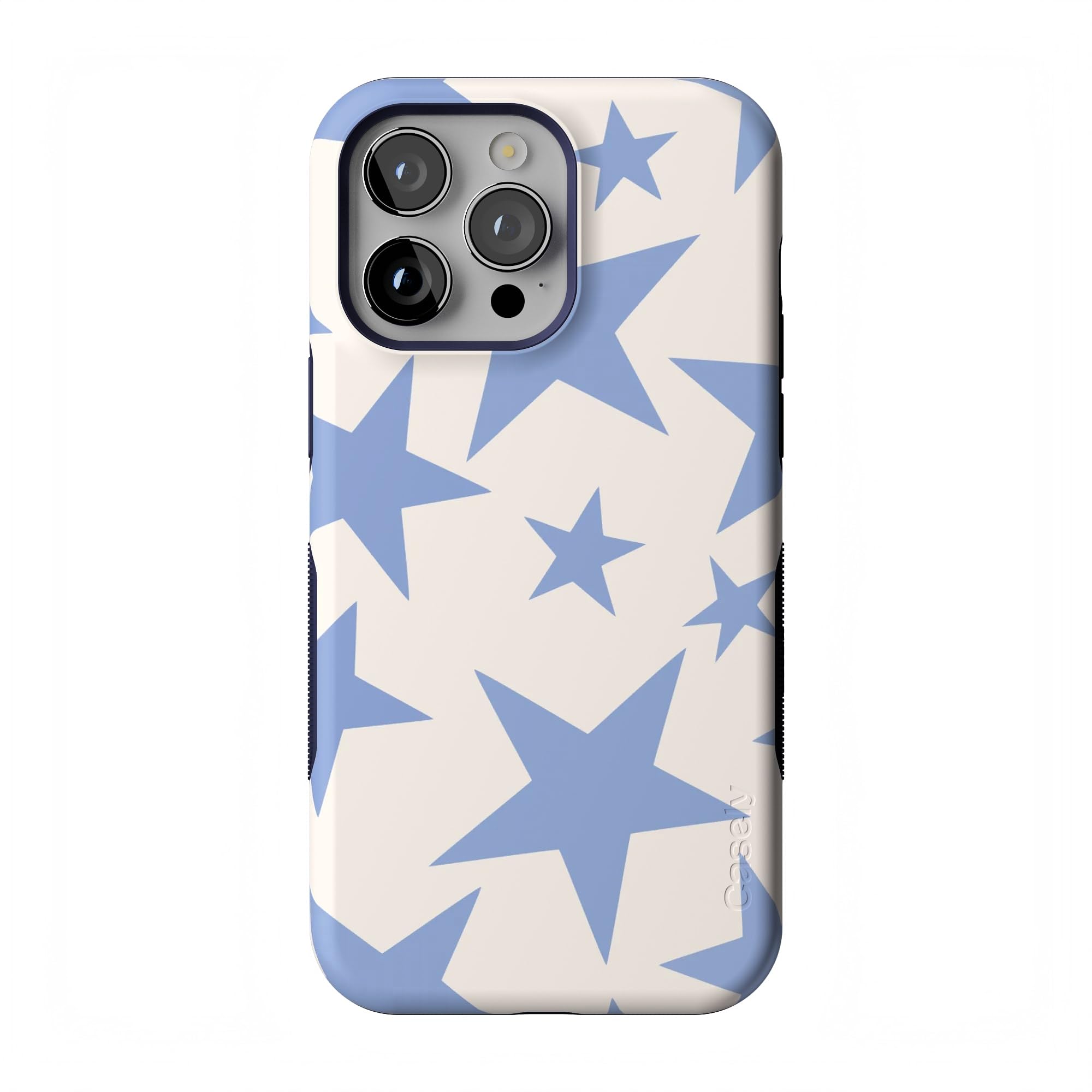 Casely iPhone 14 Pro Max Case | Stars Align | Blue & White Stars | Compatible with MagSafe | Bold Protective Design