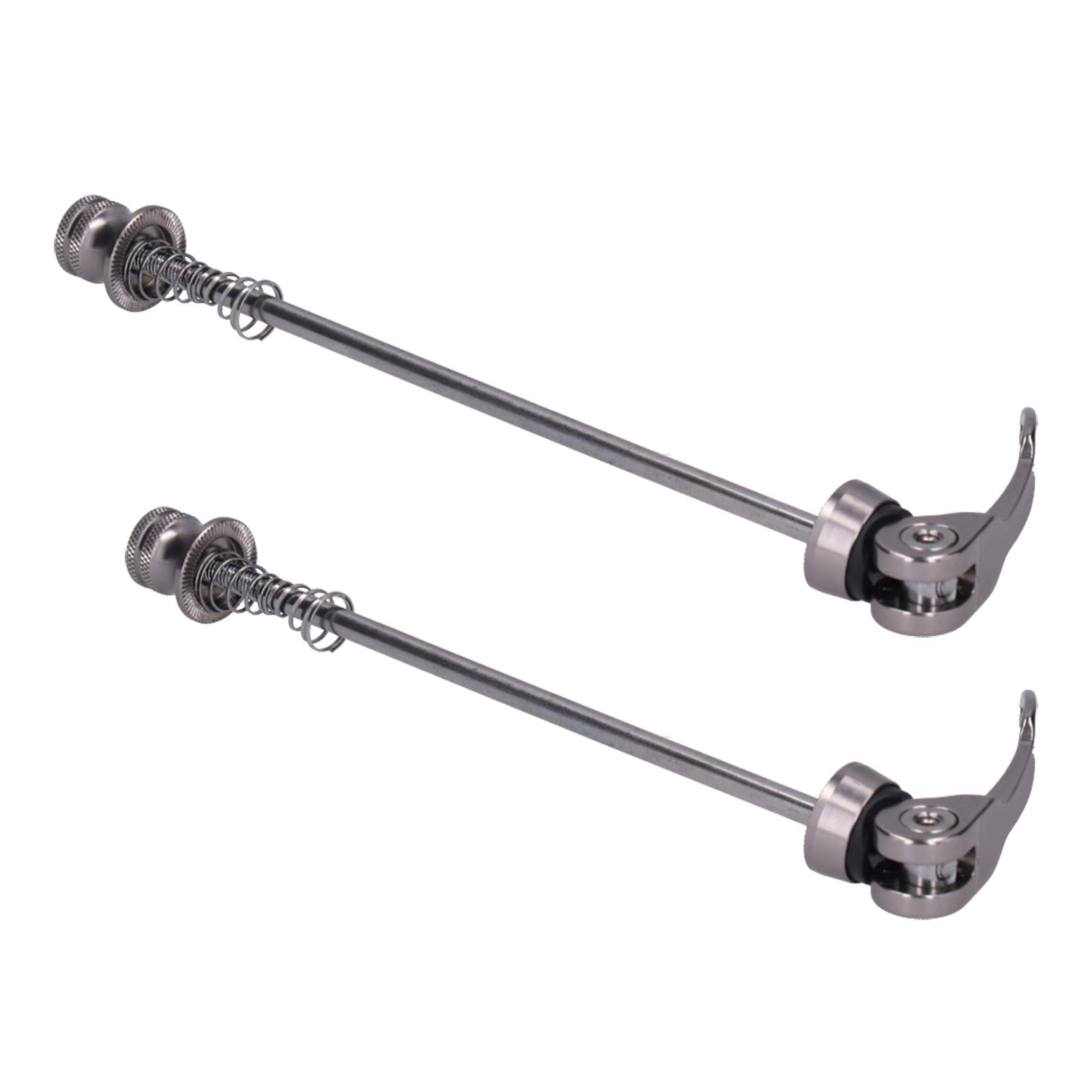 RiToEasysports Pack of 2 Quick Release Skewers Ultralight Front & Rear Bike Quick Release Skewers for Mountain Bicycle(Titanium) Bicycles And Spare Parts Ride — image 1