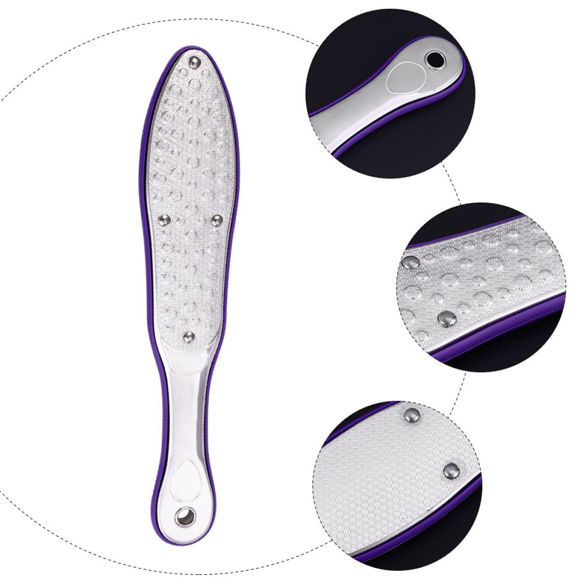 POPETPOP 3pezzi Raspa Professionale Inossidabile Per Rimuovere La Morta Piedi Strumento Ergonomico Per La Quotidiana Dei Talloni Screpolati Facile Da Trasportare e Riporre Ottimo Per