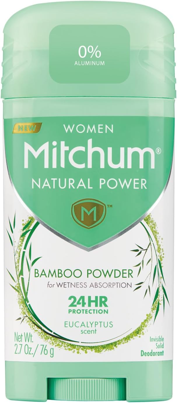 Women Natural Powder Bamboo Powder Solid Deodorant Eucalyptus Scent 80ml