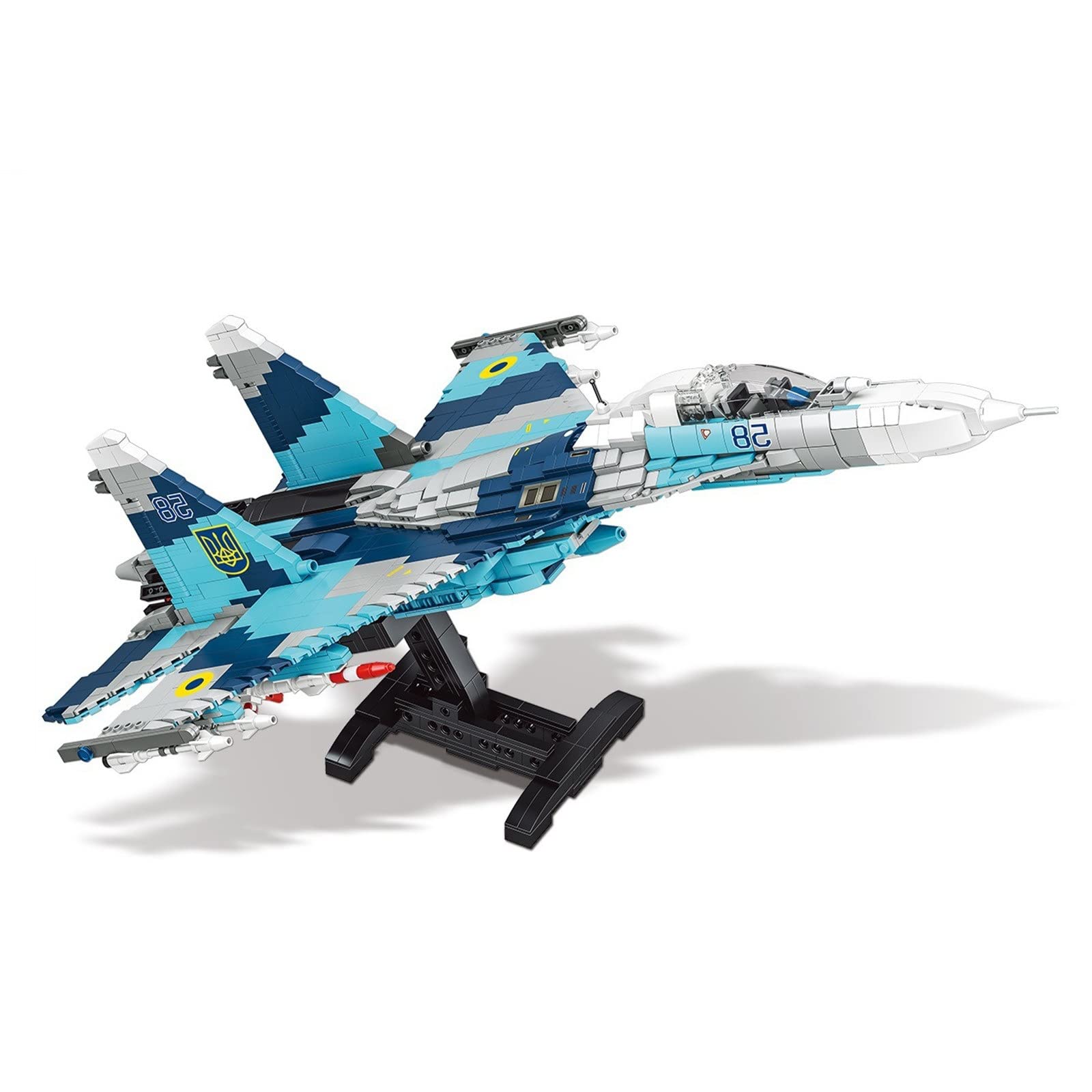 Amazon.co.jp: 戦闘機ビルディングブロック、2332個のSu-27戦闘機