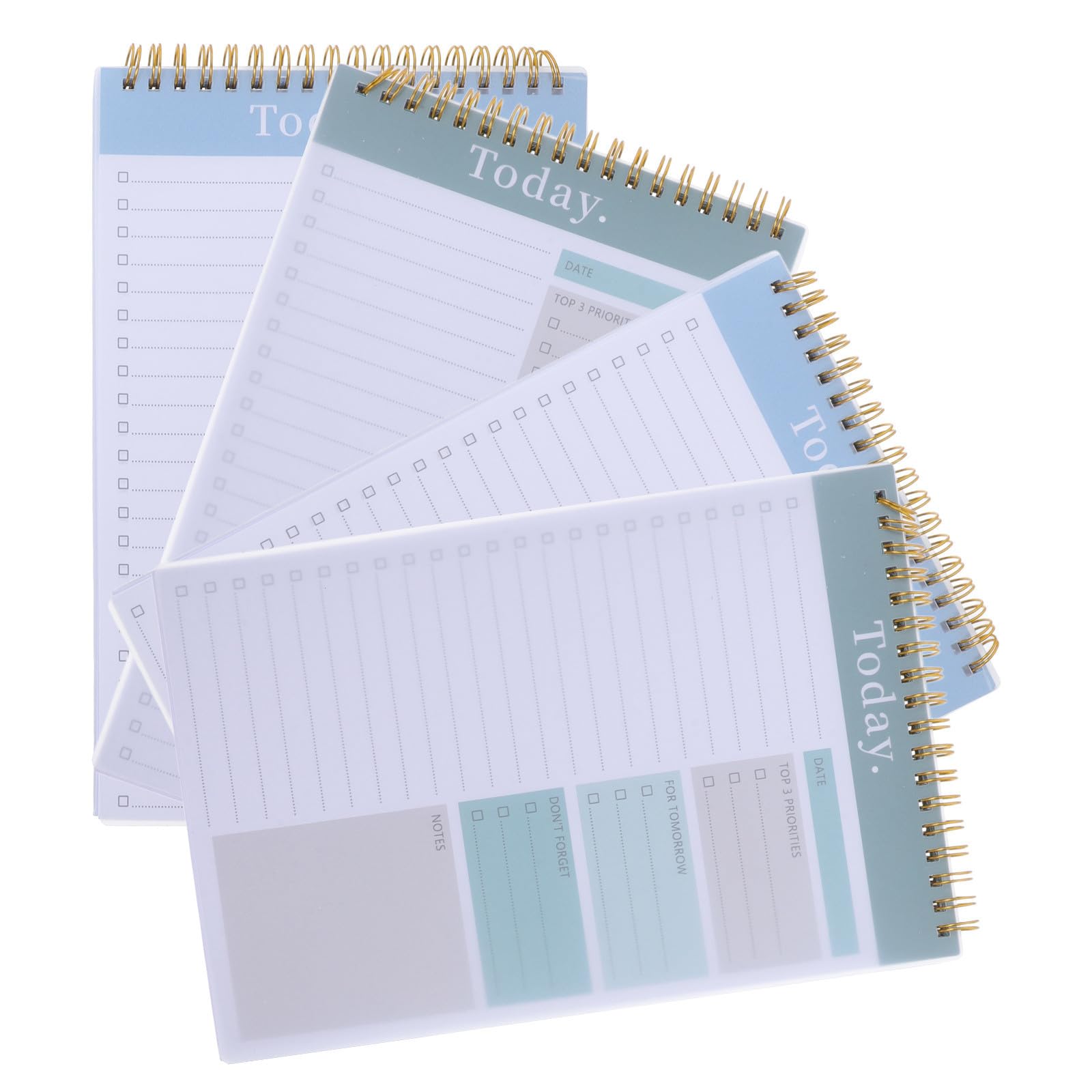 4 Piezas Planificador Diario de Papel Doble Espiral, para Agenda
