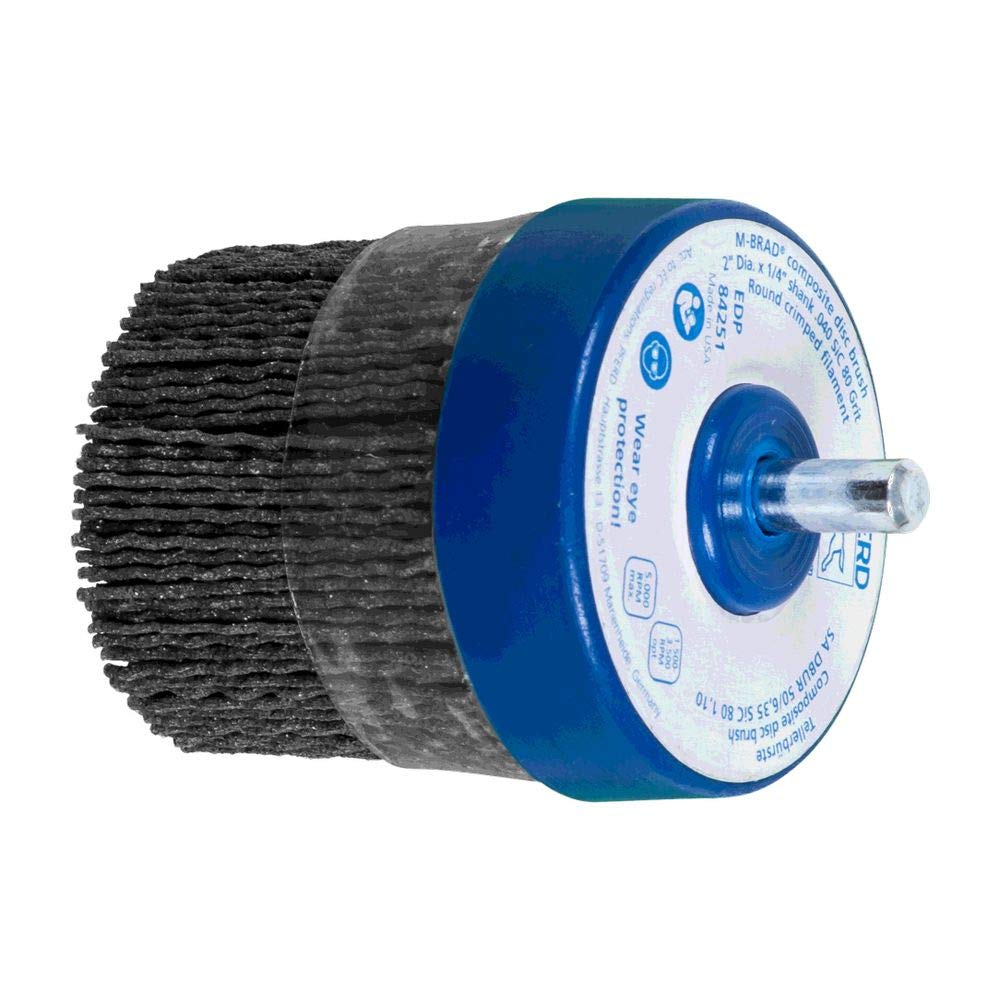 PFERD 84251 M-Brad Stem-Mounted Composite Disc Brush, Silicon Carbide, 2