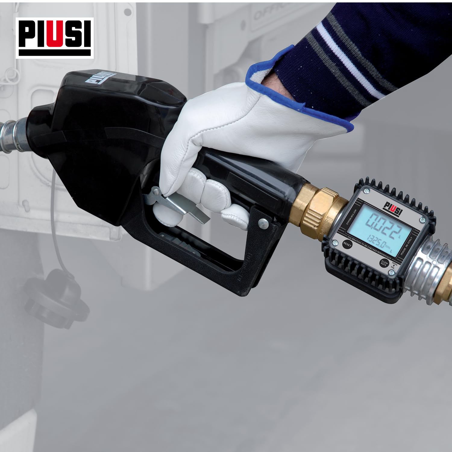 PIUSI Digitaler Turbinenzähler für Diesel 120 l/min 20 bar M 1" BSP F 1" BSP K24