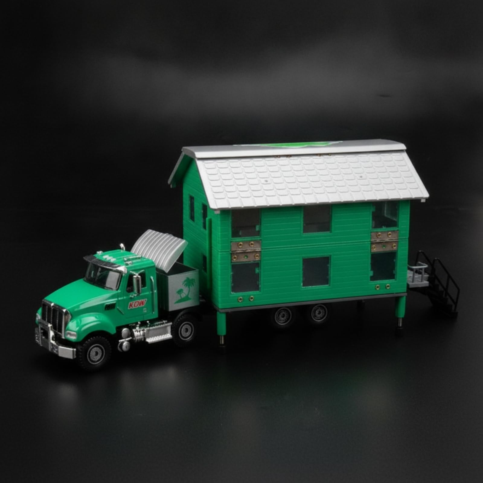 Coche de Aleación para Niños Camión Transformable Casa Rodante Modelo Miniatura Vehículo de Juguete con Material Aleación y Plástico Resistente
