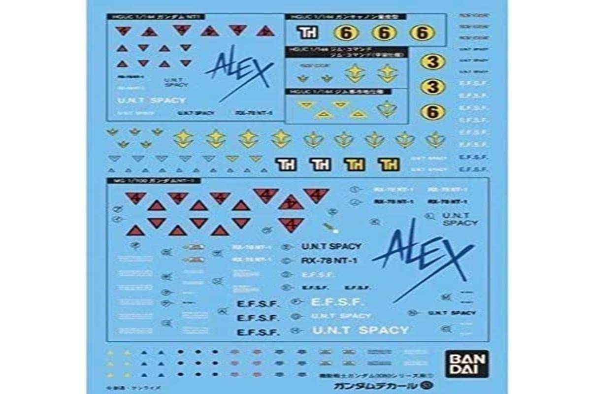 BANDAI Model Kit 55534 – 51616 Gundam Decal 53 – HGUC 0800 Federation