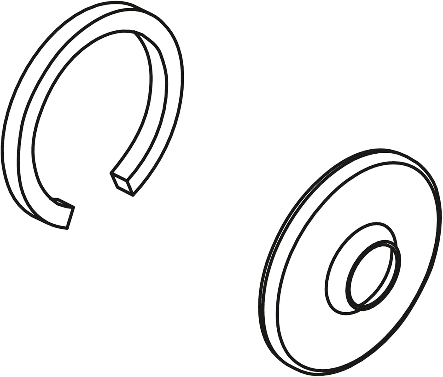 KOHLER GENUINE PART 1016455-CP ESCUTCHEON ASSEMBLY