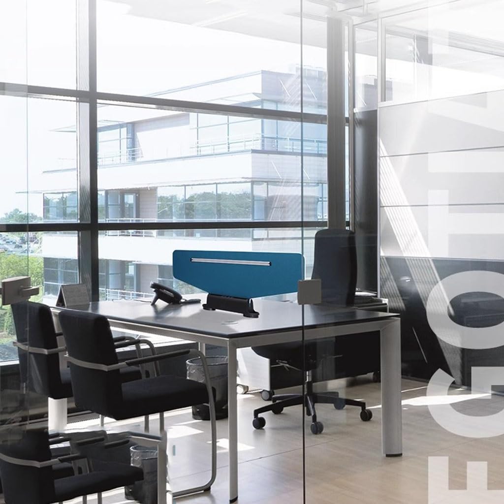 Sichtschutzwand für den Schreibtisch, Akustik-Sichtschutzwand – Geräuschreduzierende Trennwand für Homeoffice, Bibliothek, Klassenzimmer – Grün, 30 x 120 x 0,5 cm – Fördert die Konzentration