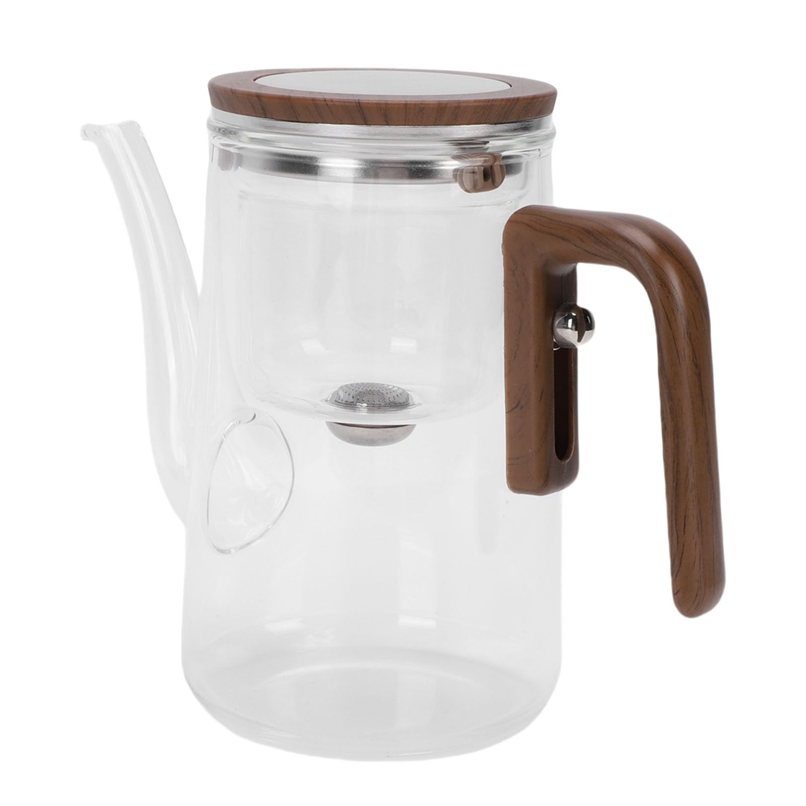 Fabater Teekanne, 800 Ml, Klare Glas-Teekanne mit Magnetischer Wassertrennung und Ein-Ei-Sieb, Glas-Teebereiter für Losen Tee Im Heimbüro