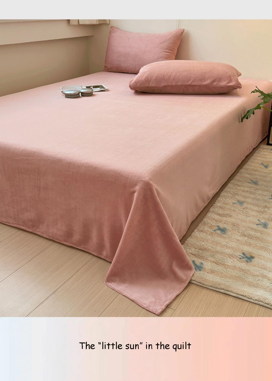 Flanell Bettlaken Flauschige Warme Betttuch Cashmere Touch Laken Leintuch Haustuch ohne Gummizug vielen Größen und Farben(Yellow,240x250cm)