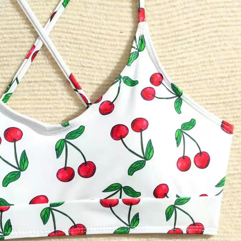 Traje de baño de dos piezas con estampado floral para niñas, adecuado para niños mayores y adolescentes, ideal para verano, playa y fiestas en la piscina