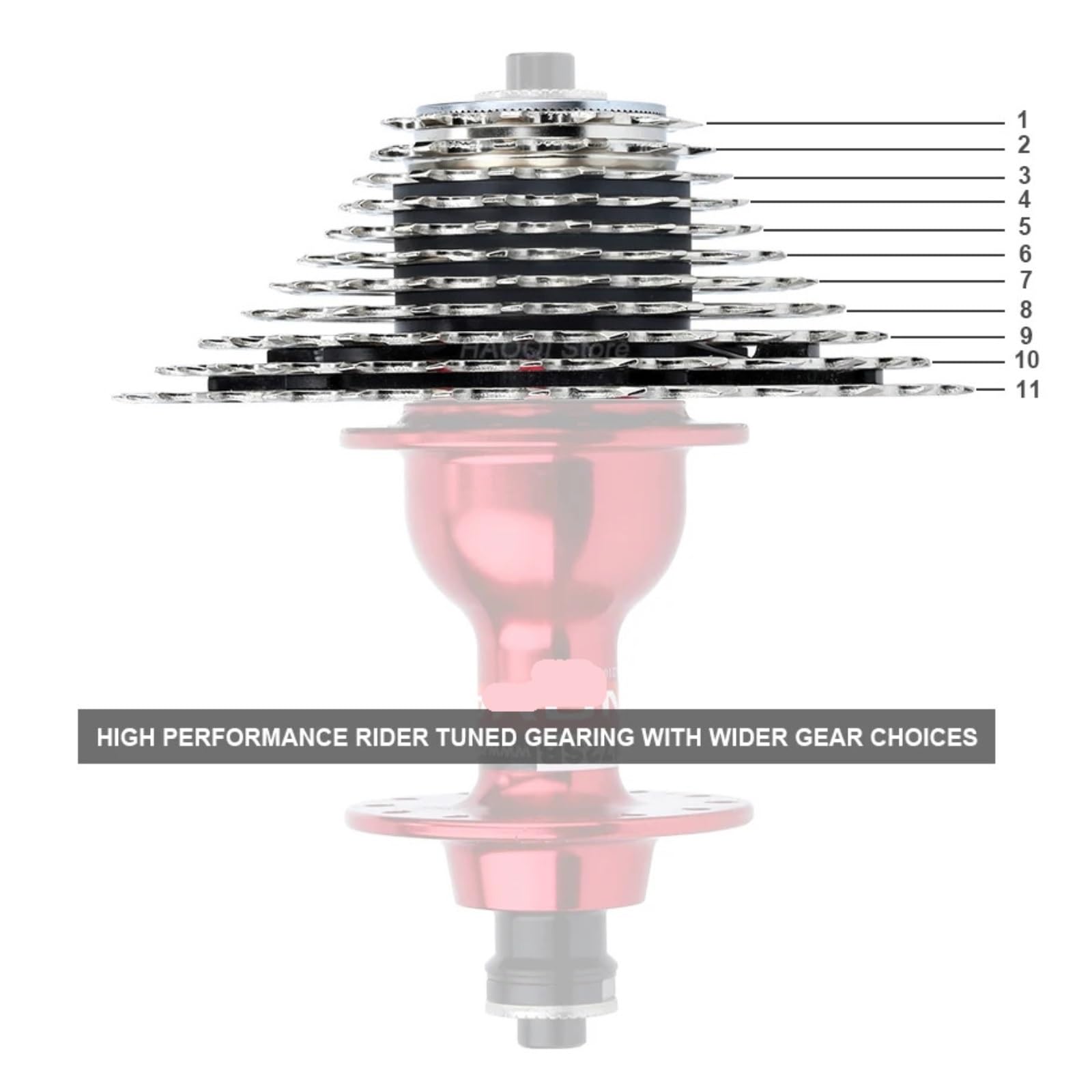 Ruota Libera per Bici, Pacco Pignoni Cassetta for Bici da Corsa 105 CS-R7000 a 11 velocità 11-28/11-30/11-32/hg700 11-34t
