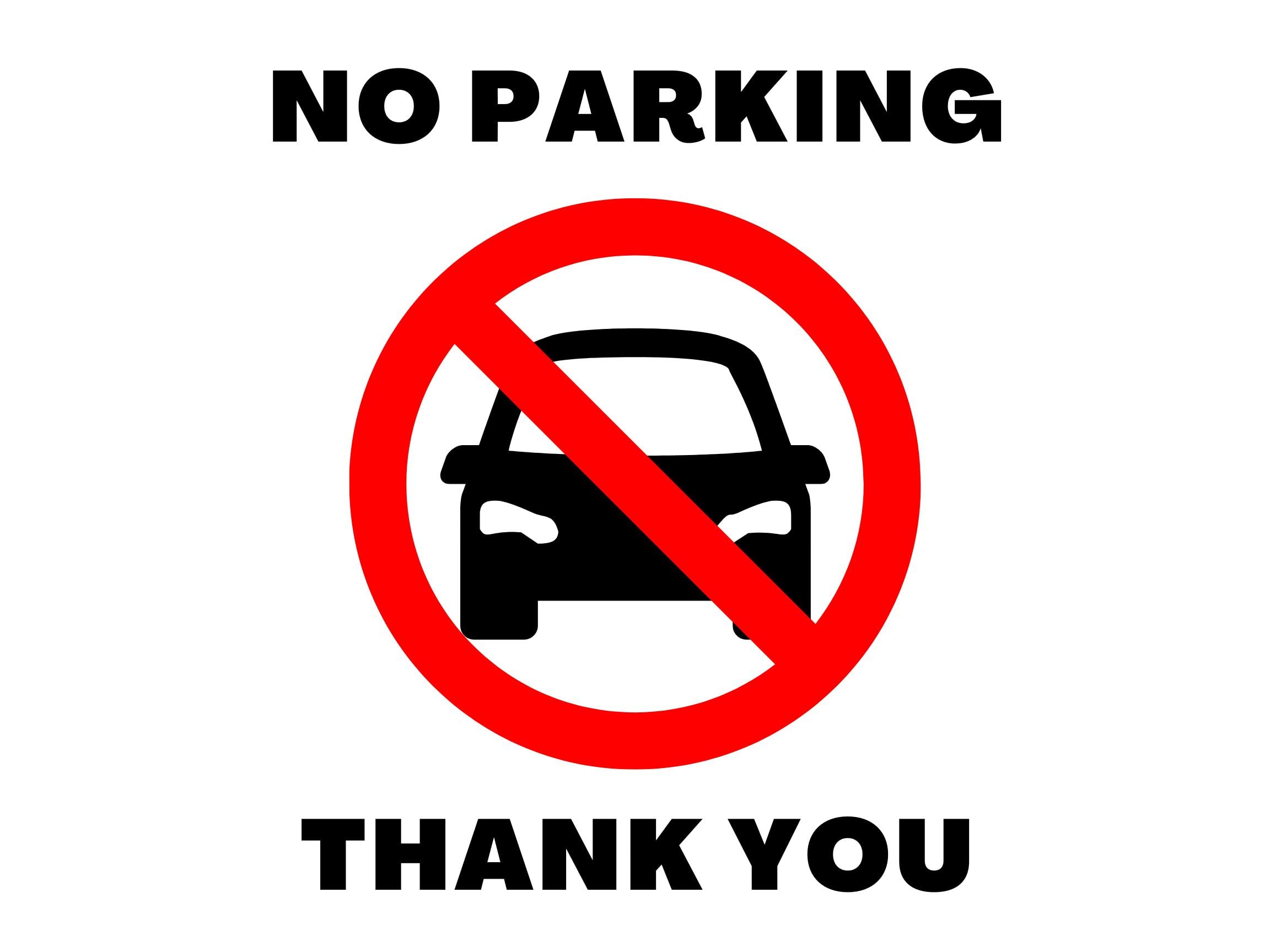UV Printed Waterproof Sign Foam Board |No Parking Thank You,Age|Size: 160mm X 100mm