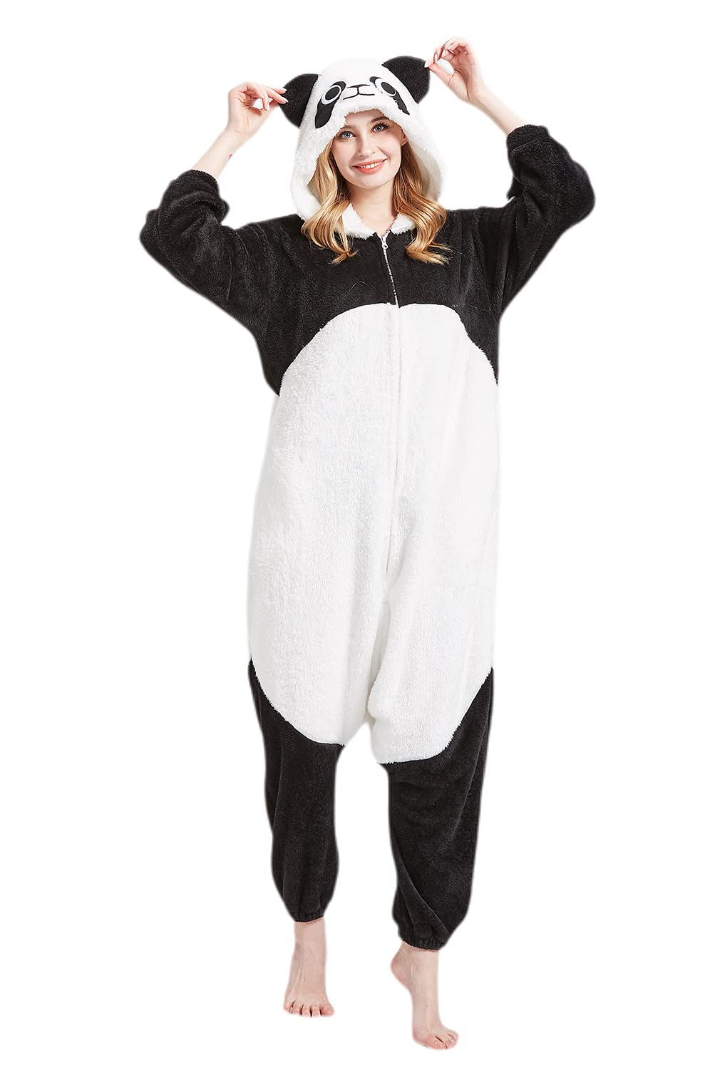 DELEYUnisex Adult Animal Pajamas Warm Onesies Pajamas Cosplay Homewear Anime Costume