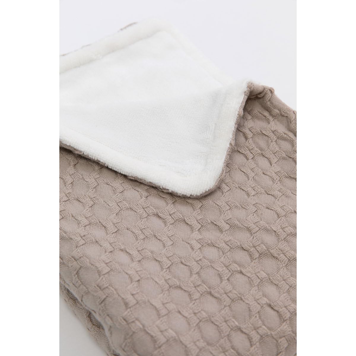 COPERTA CULLA 100X75 HONEY, IN BAMBÙ ORGANICO CON SPUGNA PELUCHE SAND