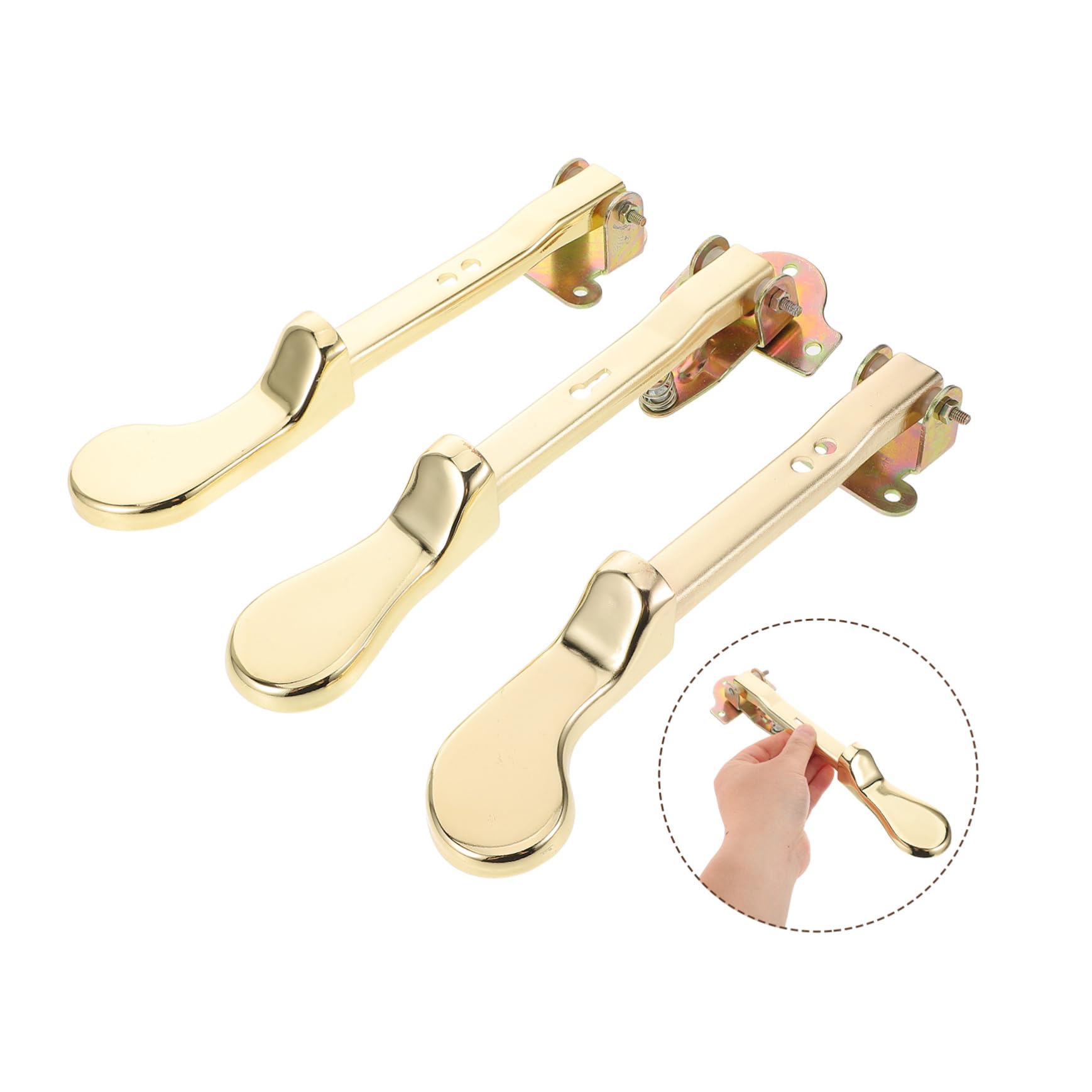 Pedale Sustain per Pianoforte Verticale Oro 3 Pezzi Doppio Foro | Metallo, Compatibilità, Parti per Strumento, Design Elegante, per Musicisti Professionisti