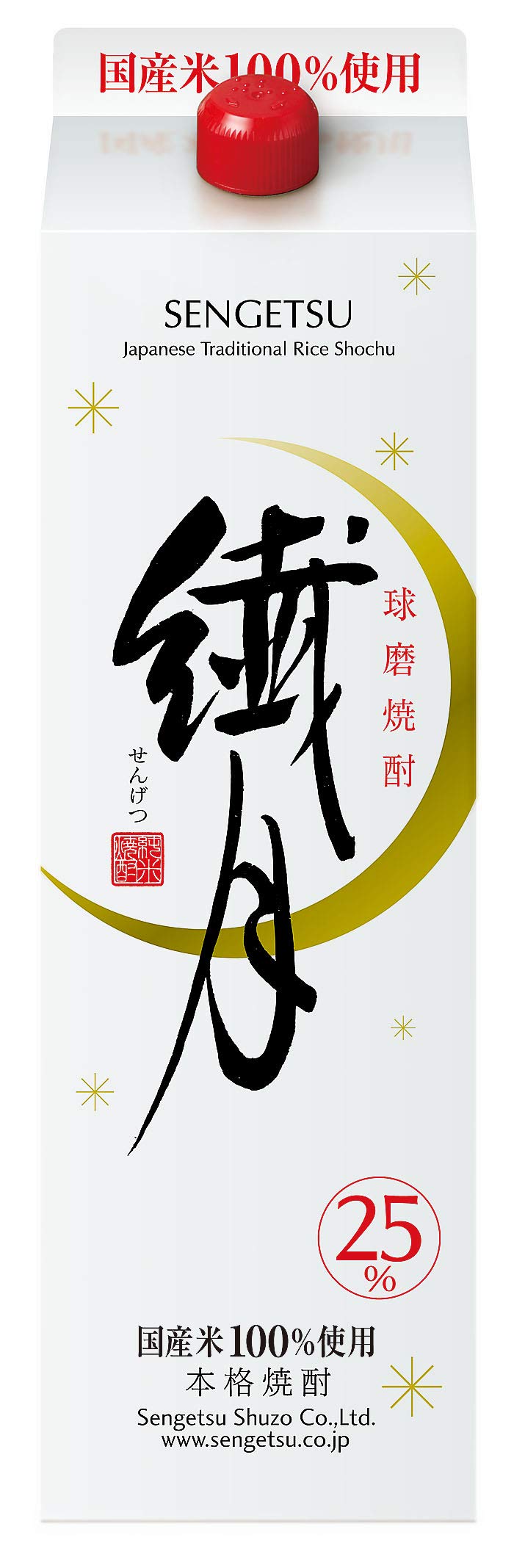 Amazon.co.jp: 繊月酒造 繊月パック 25度 [ 焼酎 熊本県 1.8L