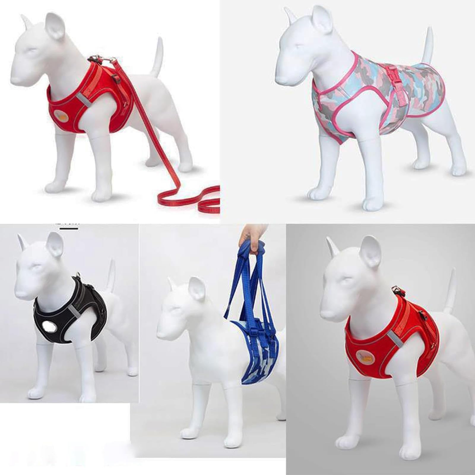 Modello di manichino per cani Bull Terrier, espositore per abbigliamento per animali domestici, con gambe staccabili, per fotografia e uso in negozio di animali, statua realistica per cani