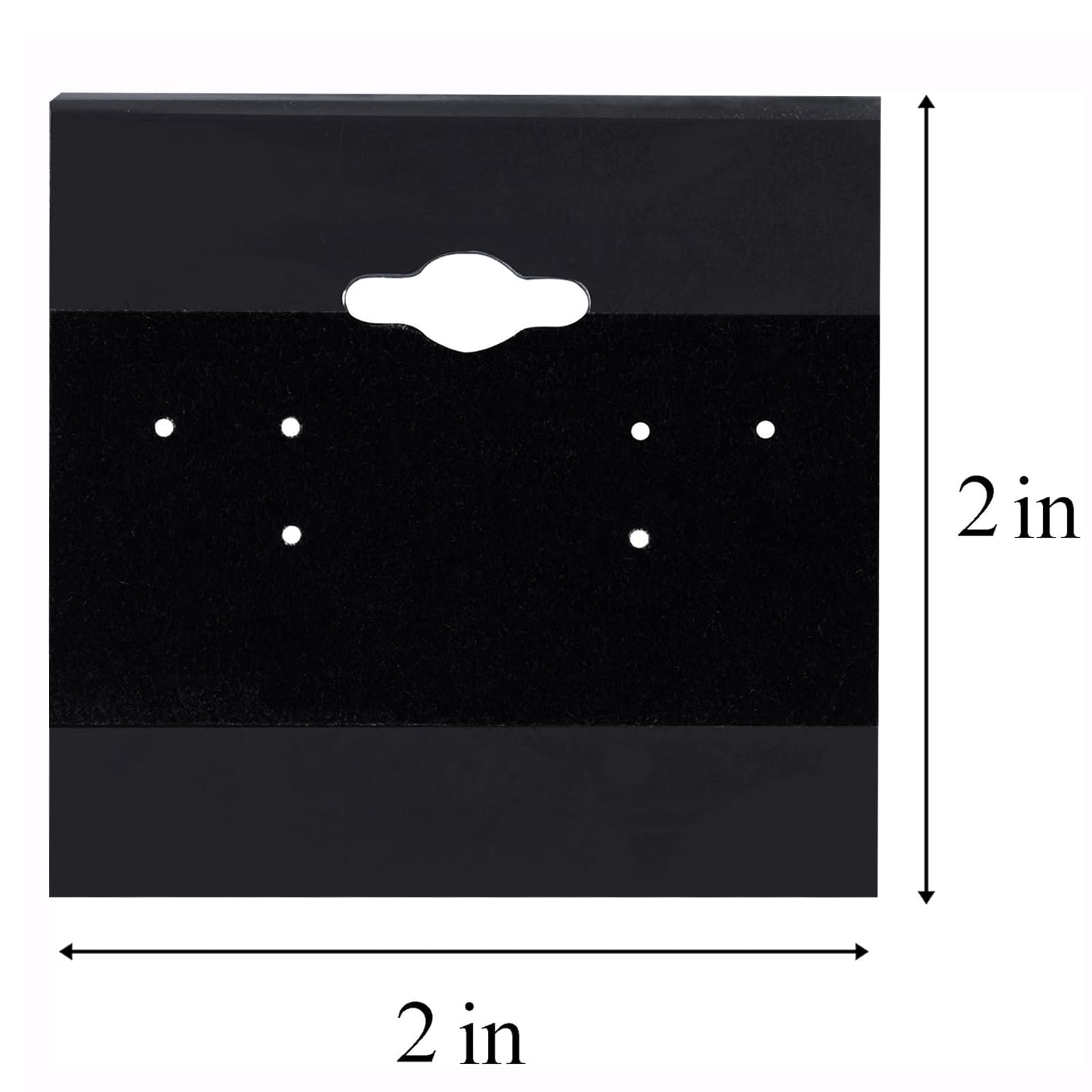 Adorox 200 Piece Black Earring Card Holders with Back Hook - Perfect for Earring Display and Organization - Image 6