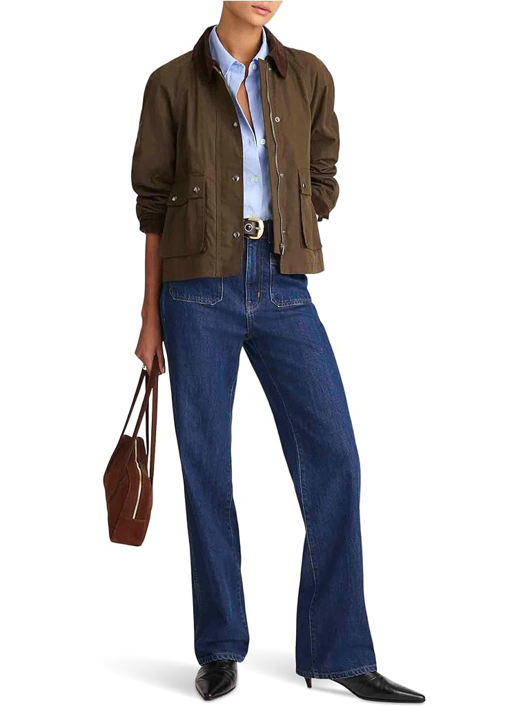 Green Madewell Fireman Jacket - Waxxed Cotton