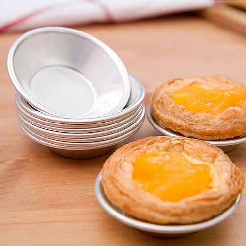 Miniatura 3 de 8 moldes para tarta de huevo, molde de acero inoxidable para hornear cupcakes, moldes de postre reutilizables para la cocina del hogar (M)