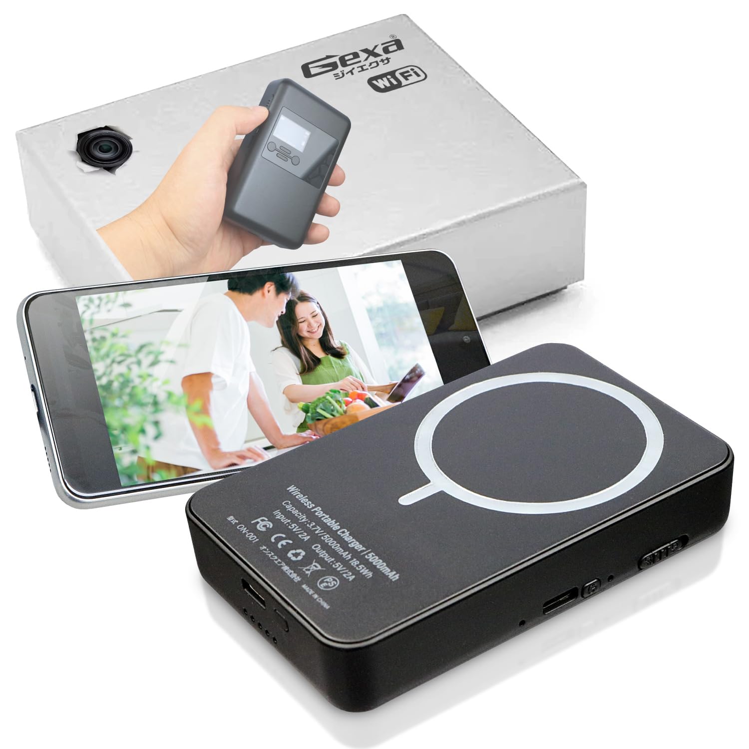 スマートバッテリーカメラ Amazon.co.jp: Gexa（ジイエクサ） 4K スパイカメラ モバイル