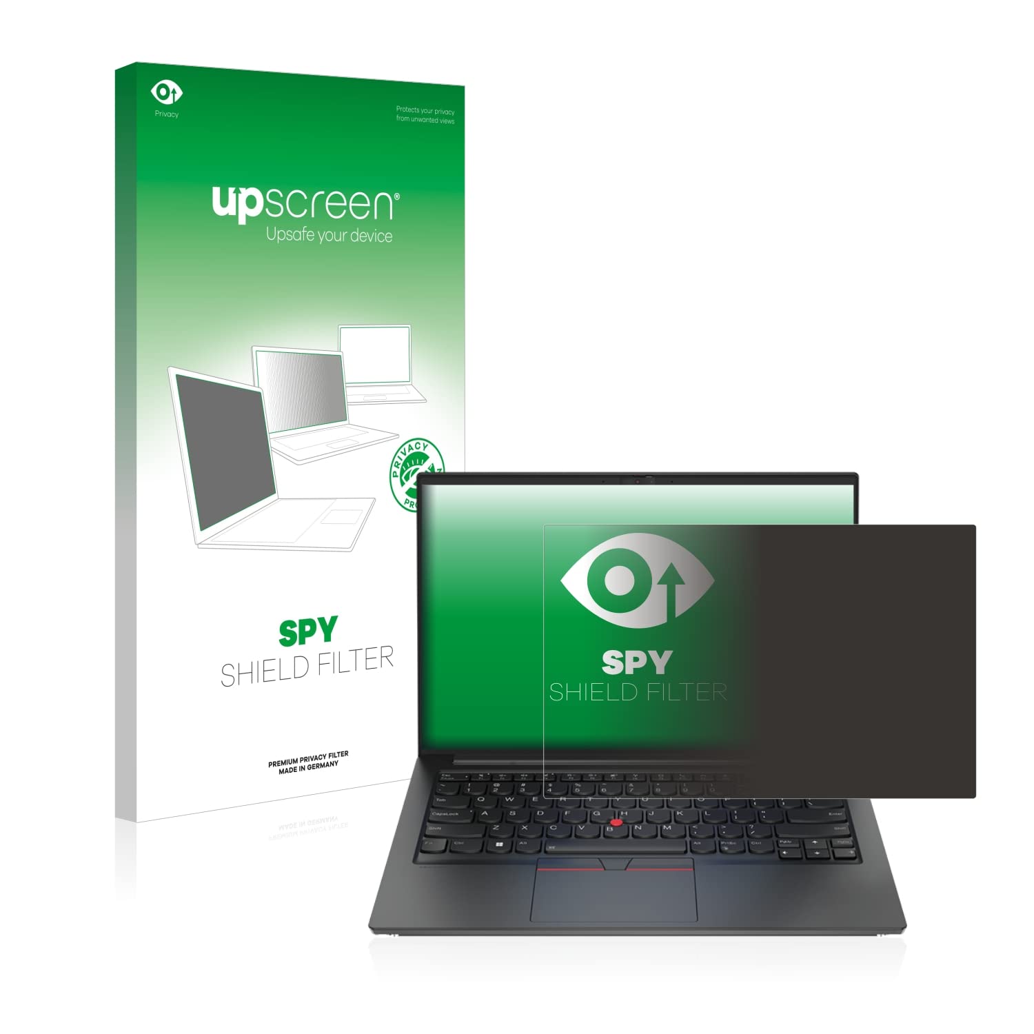 upscreen Filtro de Privacidad para Lenovo ThinkPad E14 Gen 4 | , Anti-Spy Protección Pantalla Made in Germany, Filtro de Luz Azul Anti-Espia Privacy Filter