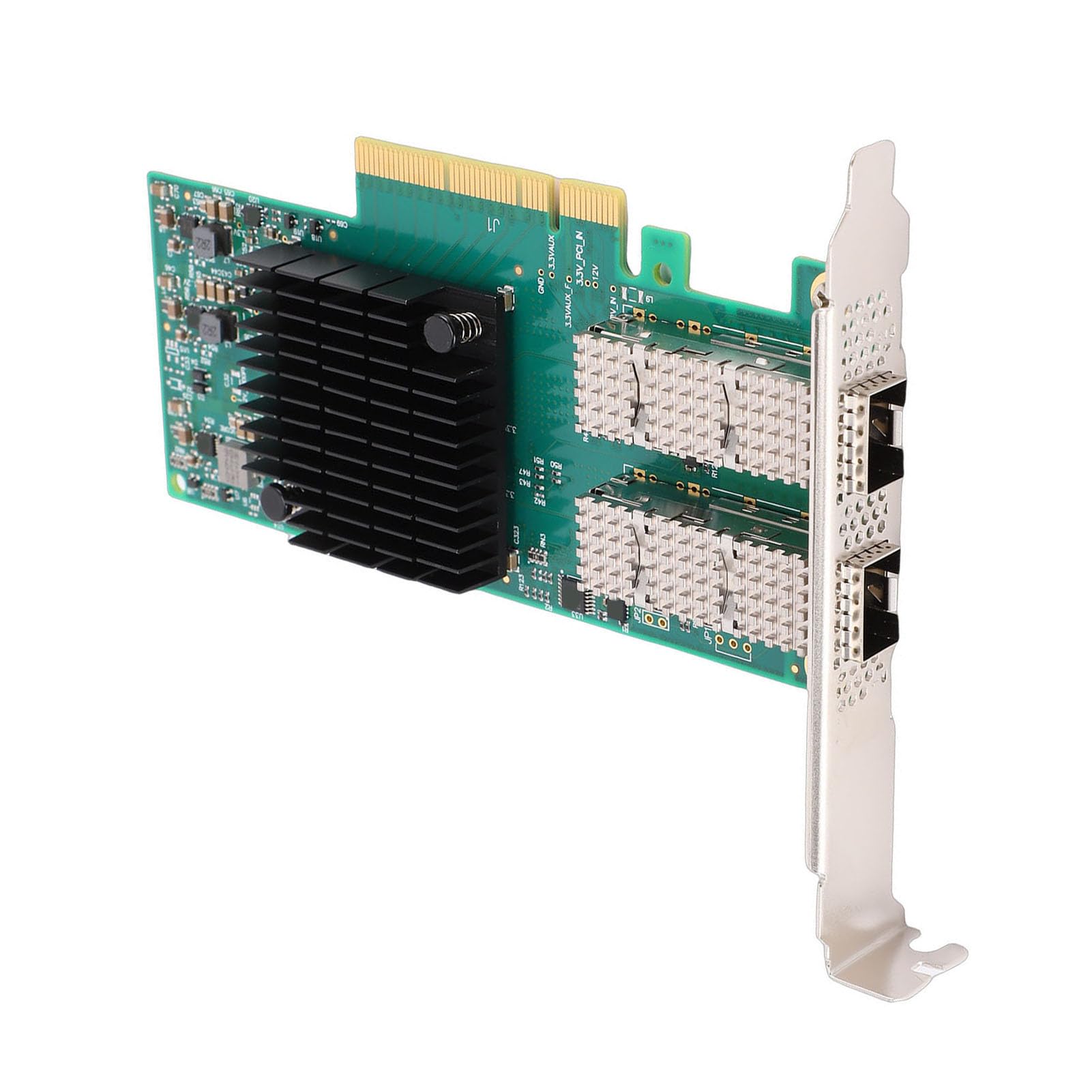 Vikye Scheda di Rete a Doppia Porta da 10 Gb, Adattatore Ethernet PCI Express, Adattatore di Rete per Server SFP28 con Piattaforma di Elaborazione GPU RDMA
