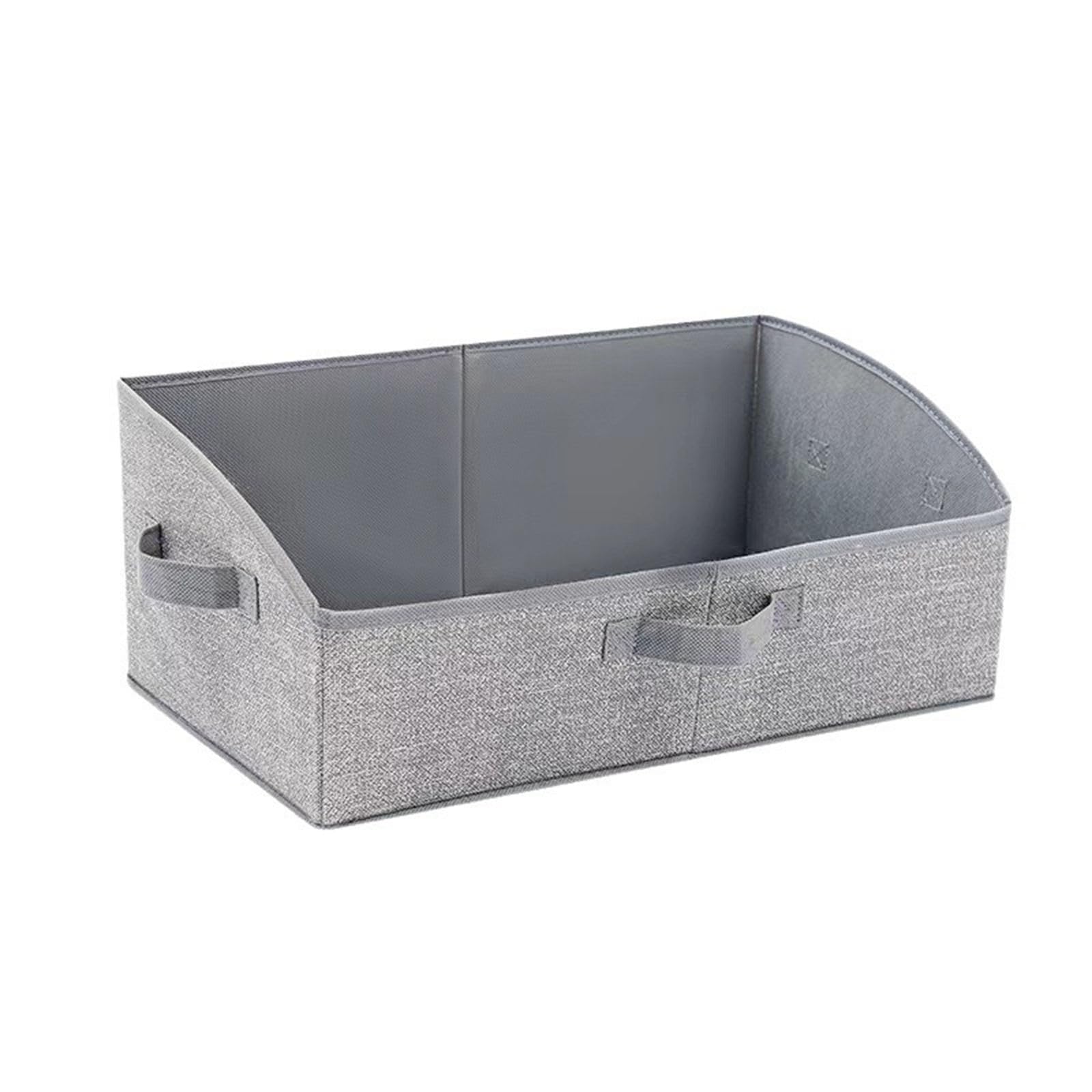Msioytog Closet Storage Bins for Shelves, Trapezoid Storage Bin Closet Shelf Organizers for Clothes, Toy, Towel, Book, Baby Clothing Fabric Trapezoid Organizers