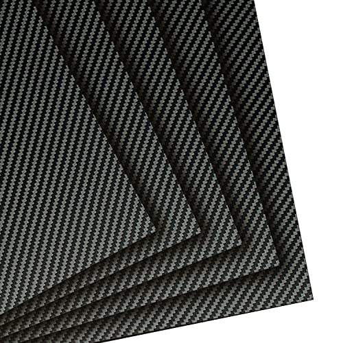1.0Mm 200X300Mm Carbon Fiber Sheets 100% 3K Twill Matte Carbon Fiber Plate #TOP4