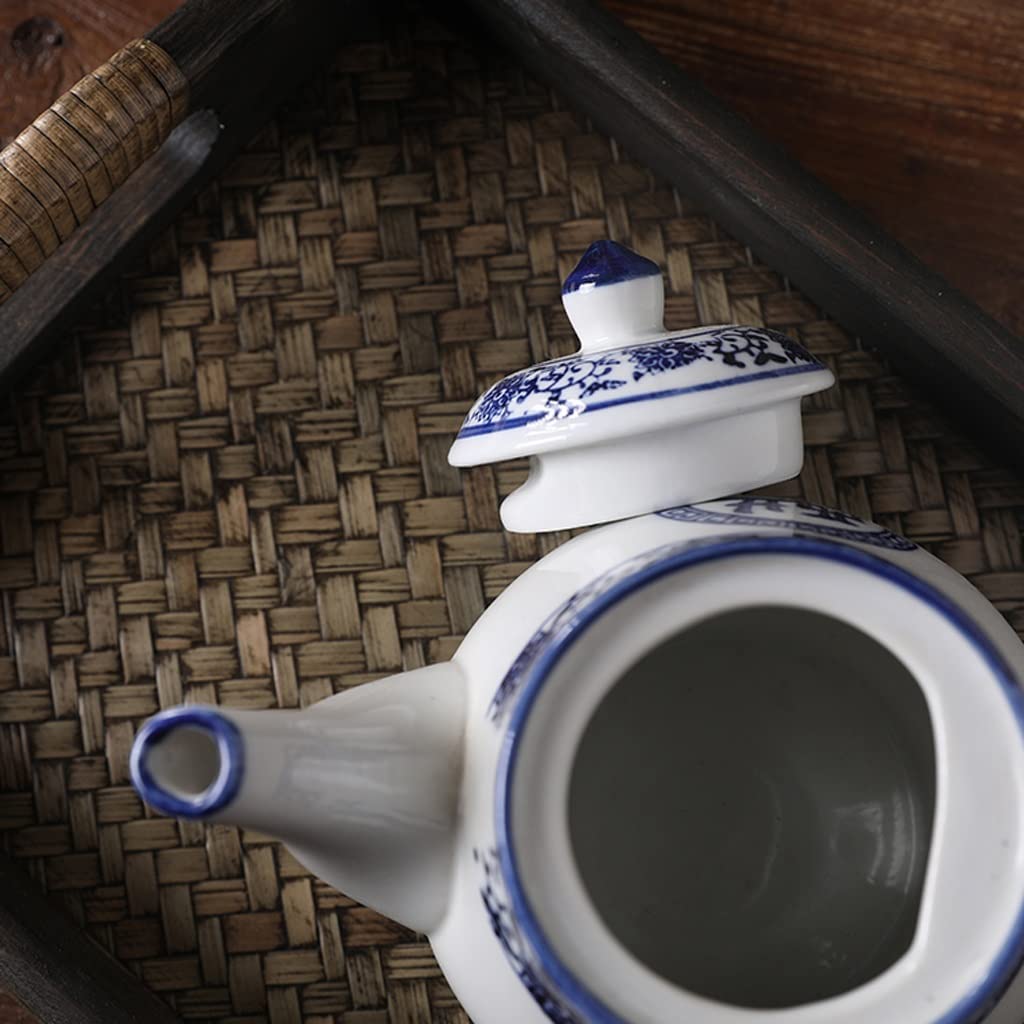 Juego de Botellas para condimentos, vinagrera de cerámica con Tapa, aceitera, Estilo Retro Chino, para Restaurante, condimentos, hogar