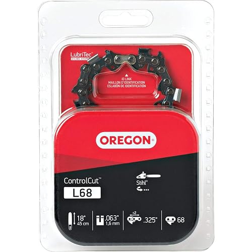 Oregon Chainsaw Chain for 18' Bar.325' Pitch.063' Gauge, 68 Drive Links