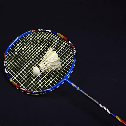 DLOETT 8U Badminton Racket -Light Full Carbon Racket Conjoined Handle Offensive and Defensive Badminton Racket Single Shot