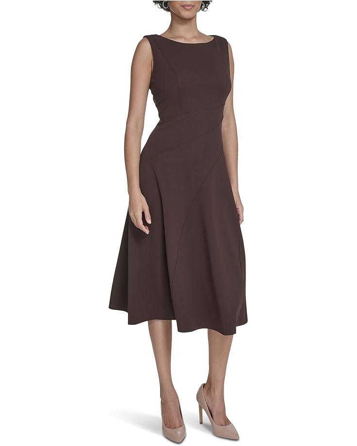 Calvin Klein Sleevless Midi Seam Detail - Main View