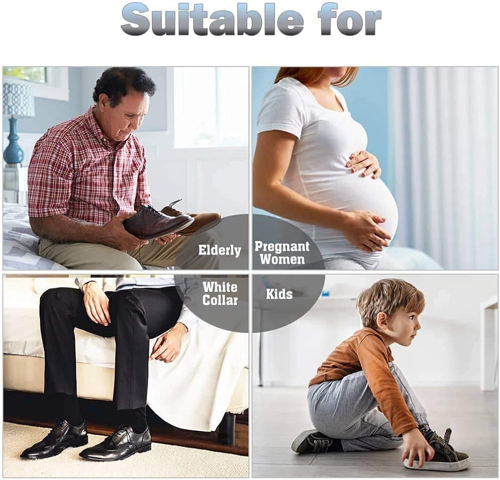 Miniatura 3 de ZOMAKE Bocina de plástico para zapatos, bocinas de viaje para hombres, mujeres, personas mayores y niños - Cuchara para zapatos - Ayudante para