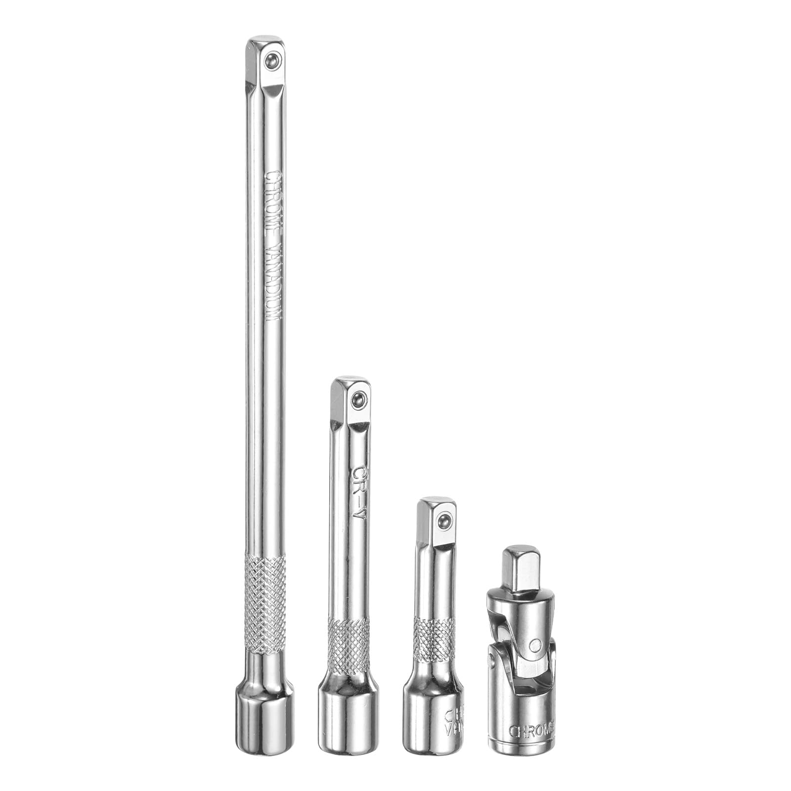 Douille à cliquet 6,35 mm uxcell lot de 4 douilles universelles en acier chrome vanadium 6 cm