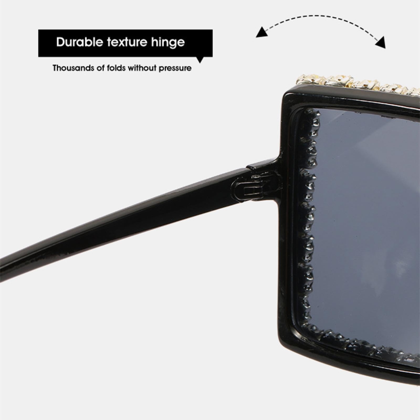 Vintage Diamond Okulary przeciwsłoneczne damskie Gogle męskie Oversize Moda czarne okulary