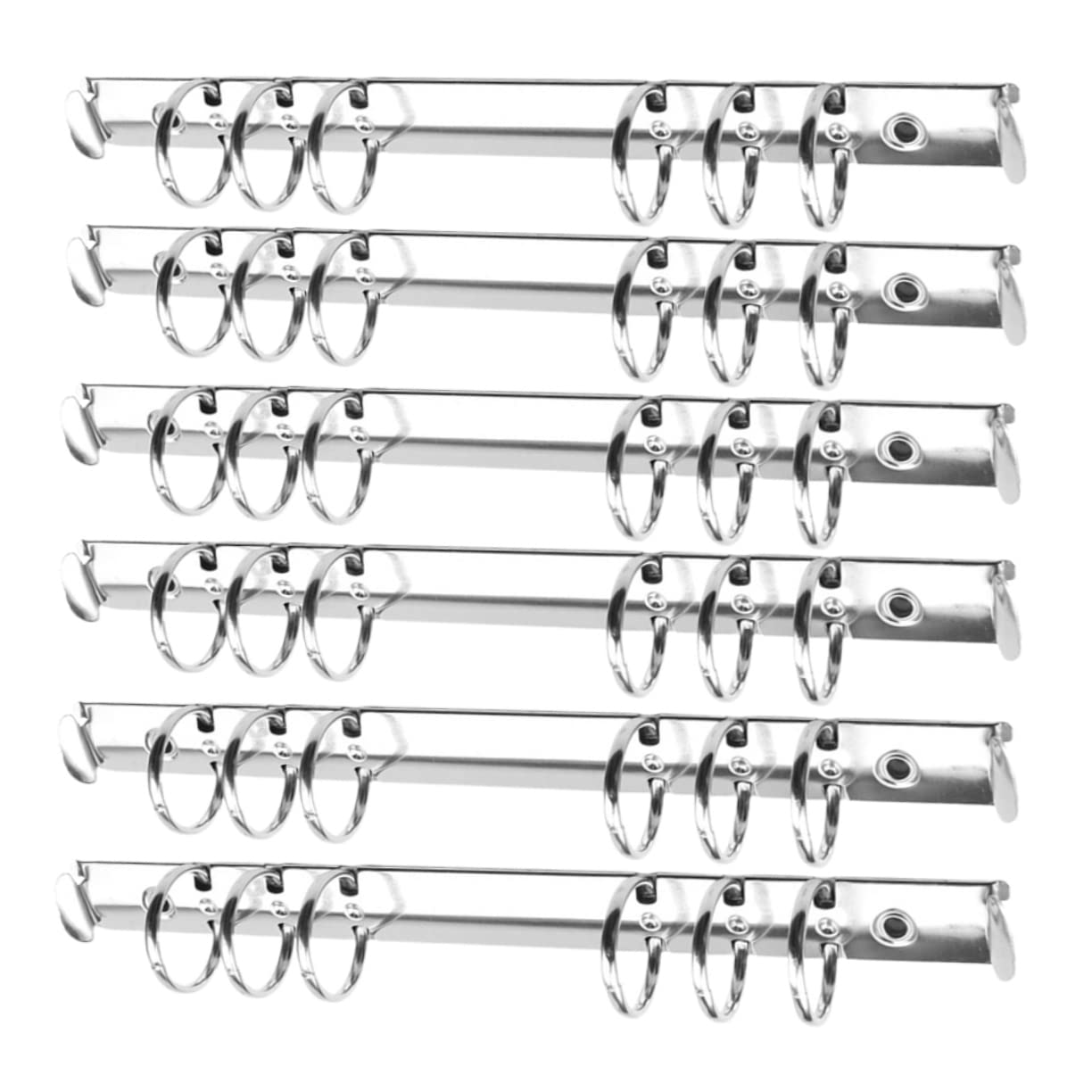 Classeurs métalliques A5 6 trous lot de 12 pour feuilles mobiles école et bureau