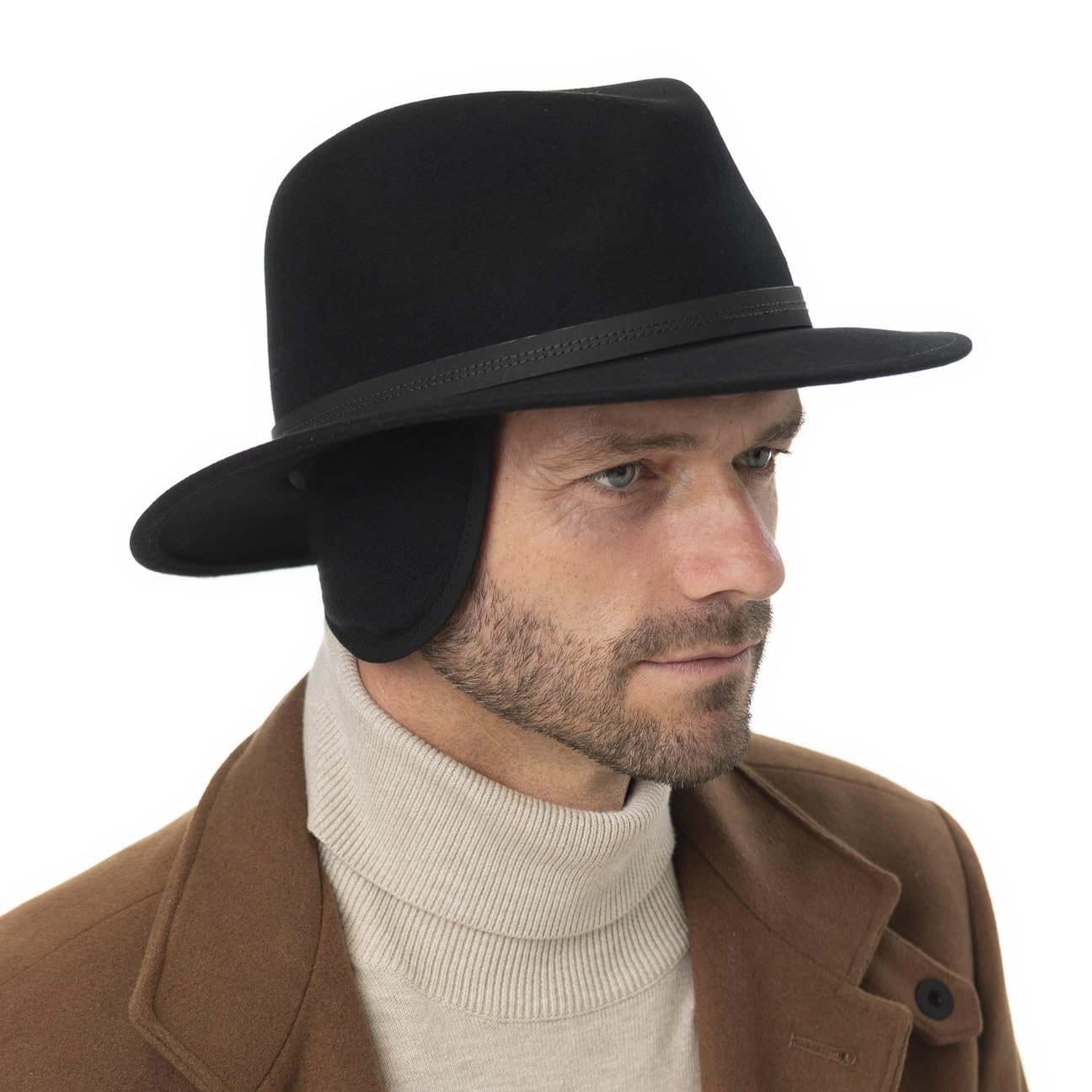 Stetson Traveller Wollhut Herren Winter mit Ohrenklappen